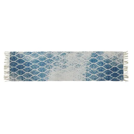 Tappeto DKD Home Decor Azzurro Cotone Chenille (60 x 240 x 1 cm) di DKD Home Decor, Tappeti Runner - Rif: S3027328, Prezzo: 3...