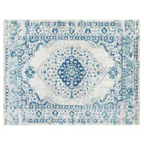 Carpet DKD Home Decor Blue Cotton Chenille (120 x 180 x 1 cm) by DKD Home Decor, Rugs - Ref: S3027333, Price: 57,68 €, Discou...