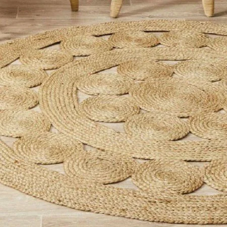 Carpet DKD Home Decor Jute (160 x 160 x 1 cm) by DKD Home Decor, Rugs - Ref: S3027346, Price: 73,39 €, Discount: %