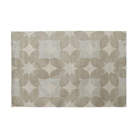 Alfombra DKD Home Decor Beige Poliéster Algodón Círculos (120 x 180 x 0.9 cm) de DKD Home Decor, Alfombras infantiles - Ref: ...