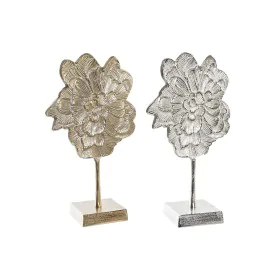 Statua Decorativa DKD Home Decor 22 x 10 x 38 cm Fiore Champagne Argentato Orientale di DKD Home Decor, Soprammobili - Rif: S...