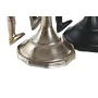 Candelabro DKD Home Decor 12 x 10 x 27 cm Champagne Nero Alluminio Moderno (2 Unità) di DKD Home Decor, Candelieri e portacan...