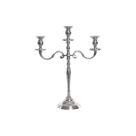 Candelabro DKD Home Decor Argentato Alluminio (34 x 12 x 41 cm) (3 Pezzi) di DKD Home Decor, Candelieri e portacandele - Rif:...