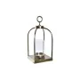 Lantern DKD Home Decor Crystal Golden Aluminium (19 x 19 x 43 cm) by DKD Home Decor, Candelabras and candle holders - Ref: S3...