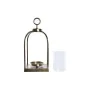 Farol DKD Home Decor Cristal Dorado Aluminio (19 x 19 x 43 cm) de DKD Home Decor, Candelabros y portavelas - Ref: S3027683, P...