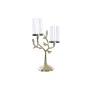 Candelabro DKD Home Decor Cristal Dorado Aluminio Pájaros (29 x 15 x 48 cm) de DKD Home Decor, Candelabros y portavelas - Ref...