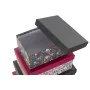 Set de Cajas Organizadoras Apilables DKD Home Decor Cuadrado Flores Cartón de DKD Home Decor, Cajas y arcones de almacenaje -...