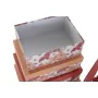 Set de Cajas Organizadoras Apilables DKD Home Decor Fucsia Blanco Melocotón Cartón (43,5 x 33,5 x 15,5 cm) de DKD Home Decor,...