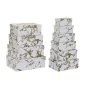 Set of Stackable Organising Boxes DKD Home Decor Golden White Cardboard (43,5 x 33,5 x 15,5 cm) by DKD Home Decor, Storage bo...