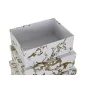 Jeu de Caisses de Rangement Empilables DKD Home Decor Doré Blanc Carton (43,5 x 33,5 x 15,5 cm) de DKD Home Decor, Boîtes et ...