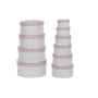 Jeu de Caisses de Rangement Empilables DKD Home Decor Rond Rose Carton de DKD Home Decor, Boîtes et coffres de rangement - Ré...