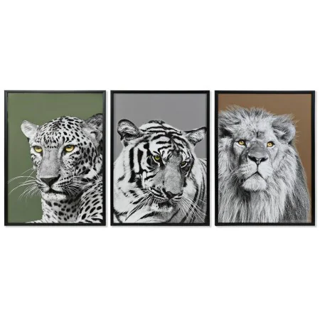 Painting DKD Home Decor 67 x 3 x 93 cm Colonial Jungle (3 Pieces) by DKD Home Decor, Prints on Canvas - Ref: S3028155, Price:...