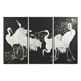 Juego de 3 cuadros DKD Home Decor Oriental Garza (210 x 4 x 140 cm) de DKD Home Decor, Impresiones sobre lienzo - Ref: S30281...