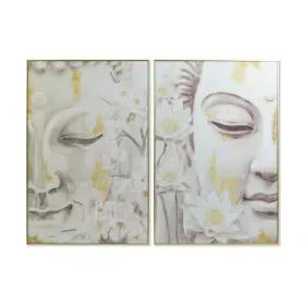 Pintura DKD Home Decor Buda 80 x 4 x 120 cm Oriental (2 Unidades) de DKD Home Decor, Impressões sobre tela - Ref: S3028178, P...