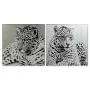 Cuadro DKD Home Decor 100 x 2,5 x 100 cm Leopardo Colonial (2 Unidades) de DKD Home Decor, Impresiones sobre lienzo - Ref: S3...