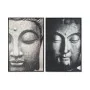 Pintura DKD Home Decor 62,5 x 4,5 x 93 cm Buda Oriental (2 Unidades) de DKD Home Decor, Impressões sobre tela - Ref: S3028188...