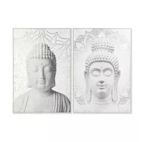 Bild DKD Home Decor 82,5 x 4,5 x 122,5 cm Buddha Orientalisch (2 Stück) von DKD Home Decor, Leinwanddrucke - Ref: S3028192, P...