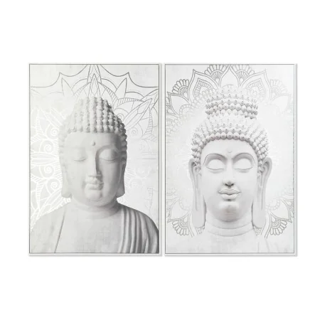 Painting DKD Home Decor 82,5 x 4,5 x 122,5 cm Buddha Oriental (2 Units) by DKD Home Decor, Prints on Canvas - Ref: S3028192, ...