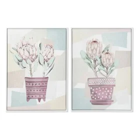 Painting DKD Home Decor Scandinavian 53 x 4,5 x 73 cm (2 Units) by DKD Home Decor, Prints on Canvas - Ref: S3028197, Price: 5...