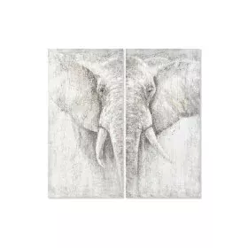 Juego de 2 cuadros DKD Home Decor Elefante Colonial 120 x 3,7 x 120 cm de DKD Home Decor, Impresiones sobre lienzo - Ref: S30...