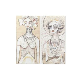 Painting DKD Home Decor 60 x 3,7 x 120 cm Lady Colonial (2 Units) by DKD Home Decor, Prints on Canvas - Ref: S3028212, Price:...