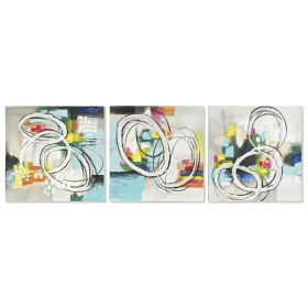 Painting DKD Home Decor 60 x 2,8 x 60 cm Abstract Modern (3 Pieces) by DKD Home Decor, Prints on Canvas - Ref: S3028253, Pric...