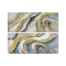 Pintura DKD Home Decor 150 x 3 x 60 cm Abstrato Moderno (2 Unidades) de DKD Home Decor, Impressões sobre tela - Ref: S3028258...