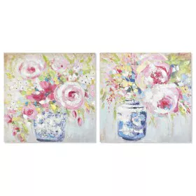 Painting DKD Home Decor 80 x 3 x 80 cm Vase Traditional (2 Units) by DKD Home Decor, Prints on Canvas - Ref: S3028261, Price:...