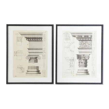 Cadre DKD Home Decor 60 x 3 x 76 cm Néoclassique (2 Unités) de DKD Home Decor, Impressions sur toile - Réf : S3028372, Prix :...