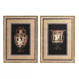 Quadro DKD Home Decor 53 x 3 x 73 cm Vaso Neoclassico (2 Unità) di DKD Home Decor, Stampe e quadri su tela - Rif: S3028379, P...