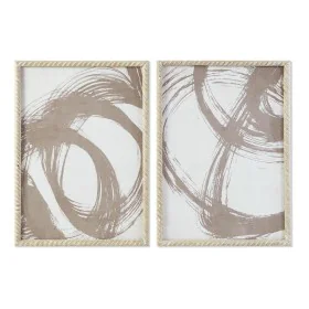 Cadre DKD Home Decor 50 x 2,5 x 70 cm Abstrait Moderne (2 Unités) de DKD Home Decor, Impressions sur toile - Réf : S3028398, ...