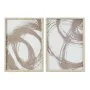 Pintura DKD Home Decor 50 x 2,5 x 70 cm Abstrato Moderno (2 Unidades) de DKD Home Decor, Impressões sobre tela - Ref: S302839...