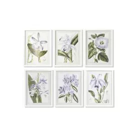 Quadro DKD Home Decor 40 x 2 x 54 cm Fiori Shabby Chic (6 Pezzi) di DKD Home Decor, Stampe e quadri su tela - Rif: S3028412, ...