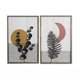 Cuadro DKD Home Decor 51 x 3 x 76,5 cm Luna Escandinavo (2 Unidades) de DKD Home Decor, Impresiones sobre lienzo - Ref: S3028...