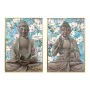 Cadre DKD Home Decor 51,5 x 3,5 x 71,5 cm Buda Oriental (2 Unités) de DKD Home Decor, Impressions sur toile - Réf : S3028498,...