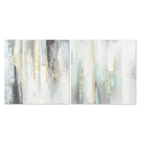 Pintura DKD Home Decor Abstrato 80 x 3 x 80 cm Moderno (2 Unidades) de DKD Home Decor, Impressões sobre tela - Ref: S3028531,...