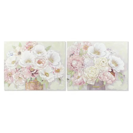 Cuadro DKD Home Decor Florero 100 x 3 x 80 cm Shabby Chic (2 Unidades) de DKD Home Decor, Impresiones sobre lienzo - Ref: S30...