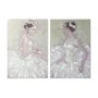 Cuadro DKD Home Decor 80 x 3 x 120 cm Bailarina Ballet Tradicional (2 Unidades) de DKD Home Decor, Impresiones sobre lienzo -...