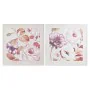 Cadre DKD Home Decor Roses Romantique 70 x 3 x 70 cm (2 Unités) de DKD Home Decor, Impressions sur toile - Réf : S3028549, Pr...