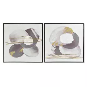 Pintura DKD Home Decor Abstrato 60 x 3,5 x 60 cm Urbana (2 Unidades) de DKD Home Decor, Impressões sobre tela - Ref: S3028559...