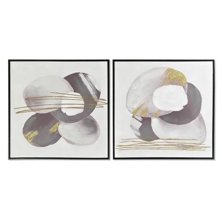 Cuadro DKD Home Decor Abstracto 60 x 3,5 x 60 cm Urbano (2 Unidades) de DKD Home Decor, Impresiones sobre lienzo - Ref: S3028...