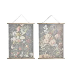 Cuadro DKD Home Decor Flores Moderno 75 x 2 x 100 cm (2 Unidades) de DKD Home Decor, Impresiones sobre lienzo - Ref: S3028569...