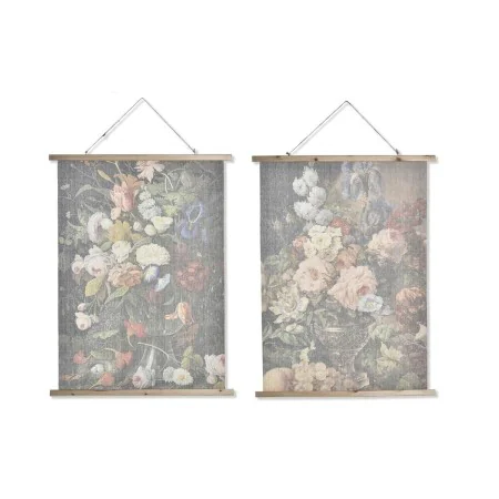 Cadre DKD Home Decor Fleurs Moderne 75 x 2 x 100 cm (2 Unités) de DKD Home Decor, Impressions sur toile - Réf : S3028569, Pri...