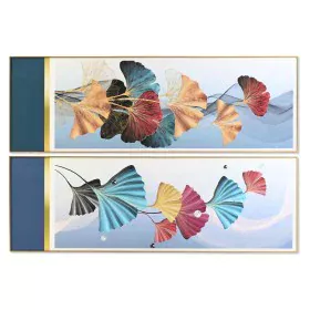 Painting DKD Home Decor 180 x 3 x 60 cm Modern Leaf of a plant (2 Units) by DKD Home Decor, Prints on Canvas - Ref: S3028600,...