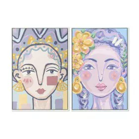 Painting DKD Home Decor 63 x 4 x 93 cm Lady Urban (2 Units) by DKD Home Decor, Prints on Canvas - Ref: S3028646, Price: 77,38...