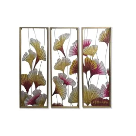 Lienzo DKD Home Decor 3 Piezas Tropical Hoja de planta (122 x 3 x 122 cm) de DKD Home Decor, Impresiones sobre lienzo - Ref: ...