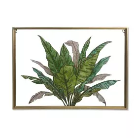 Leinwand DKD Home Decor Tropical Pflanzenblatt (80 x 3 x 60 cm) von DKD Home Decor, Leinwanddrucke - Ref: S3028652, Preis: 79...