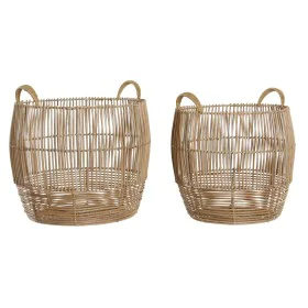 Juego de Cestas DKD Home Decor Metal Ratán (40 x 40 x 38 cm) de DKD Home Decor, Cajas - Ref: S3028712, Precio: 67,77 €, Descu...