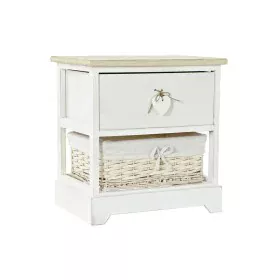 Caisson à Tiroirs DKD Home Decor Naturel Blanc osier Bois de paulownia (40 x 29 x 42,5 cm) de DKD Home Decor, Commodes - Réf ...