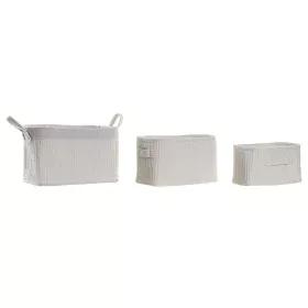 Basket set DKD Home Decor Cotton (37 x 27 x 24 cm) by DKD Home Decor, Boxes - Ref: S3028818, Price: 54,53 €, Discount: %